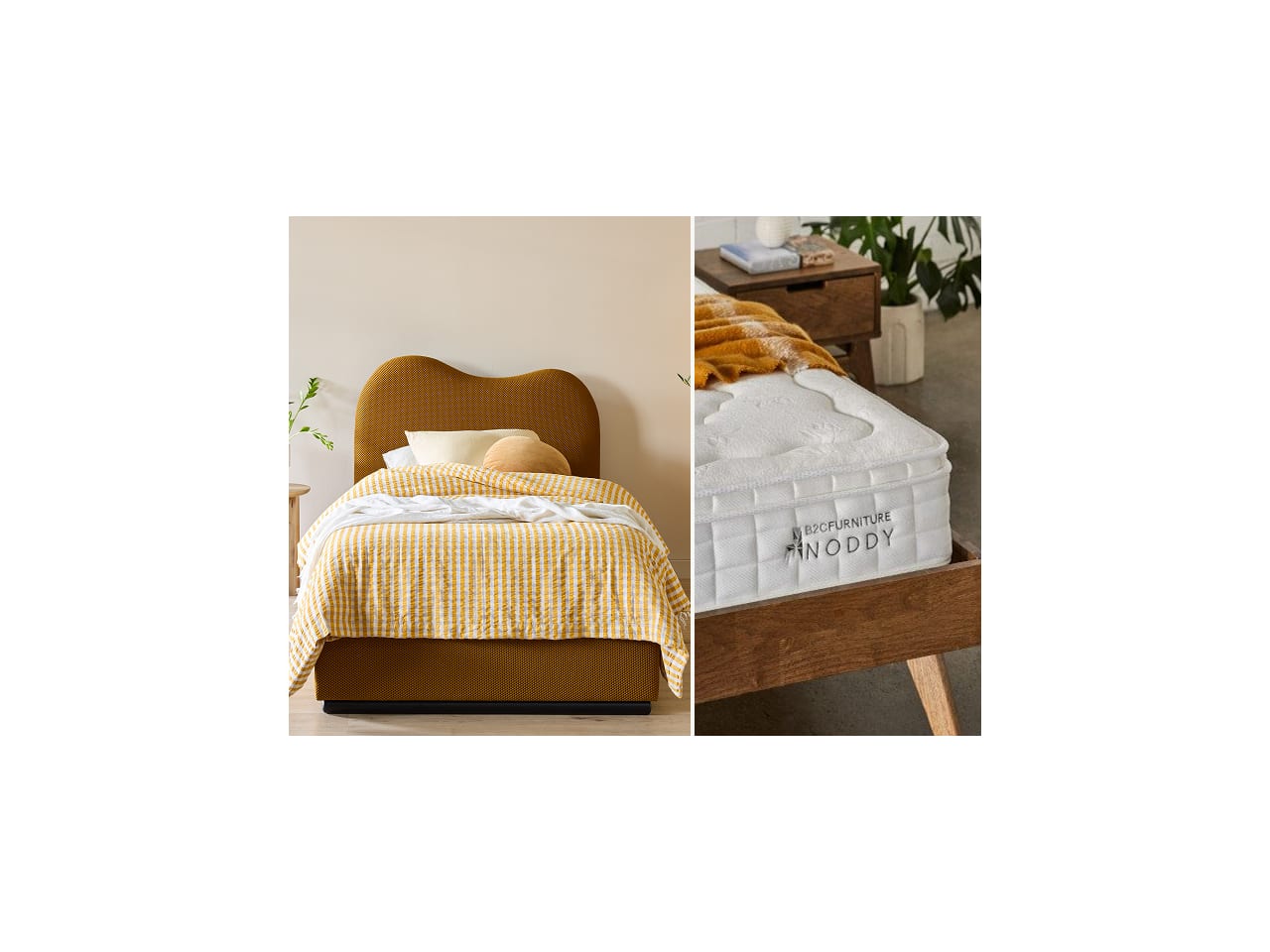 Amber Kids King Single Buddy Bedroom Bundle | Bed + Mattress with Storage