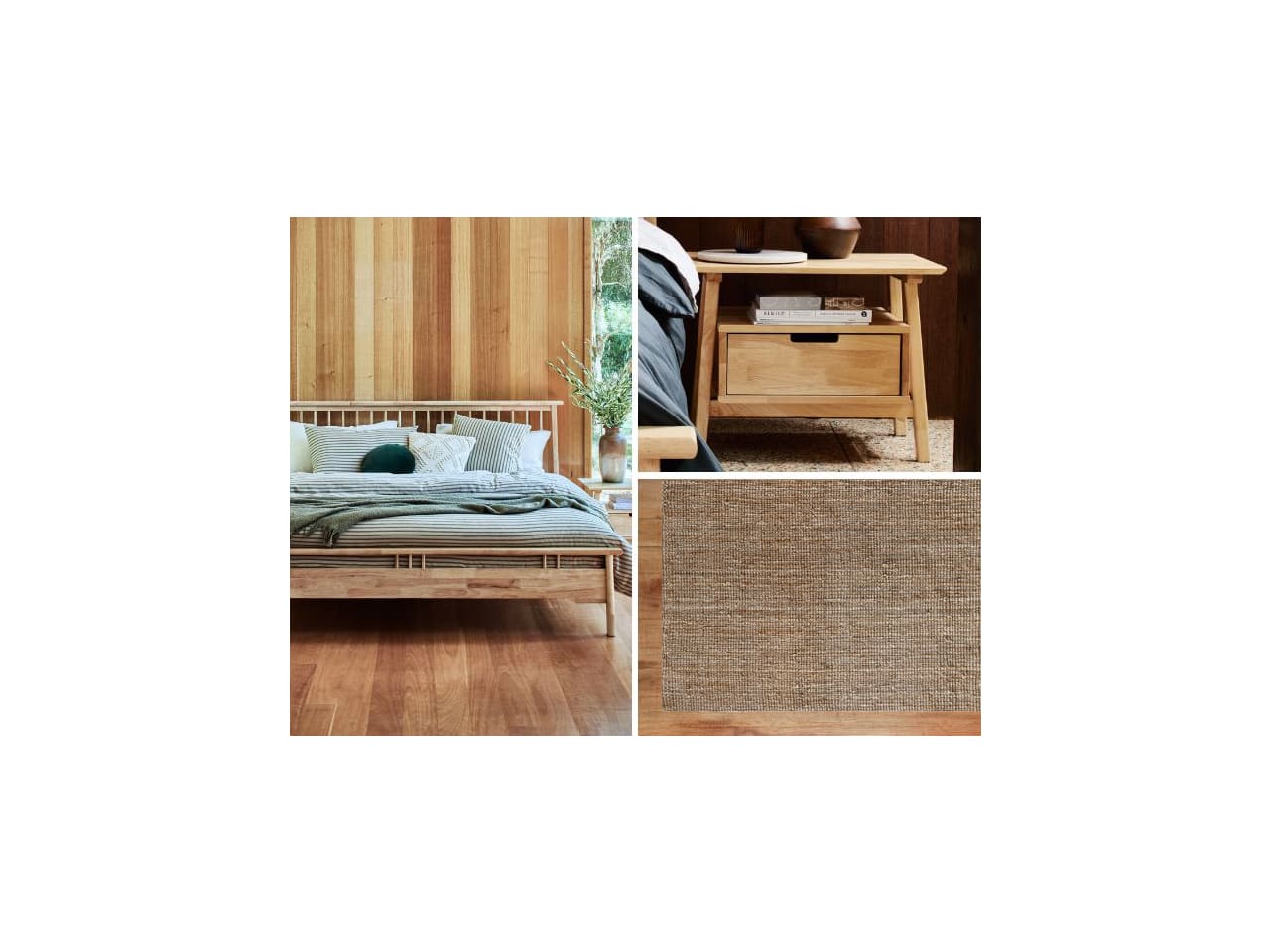 Rome 4PCE King Bedroom Package | Natural