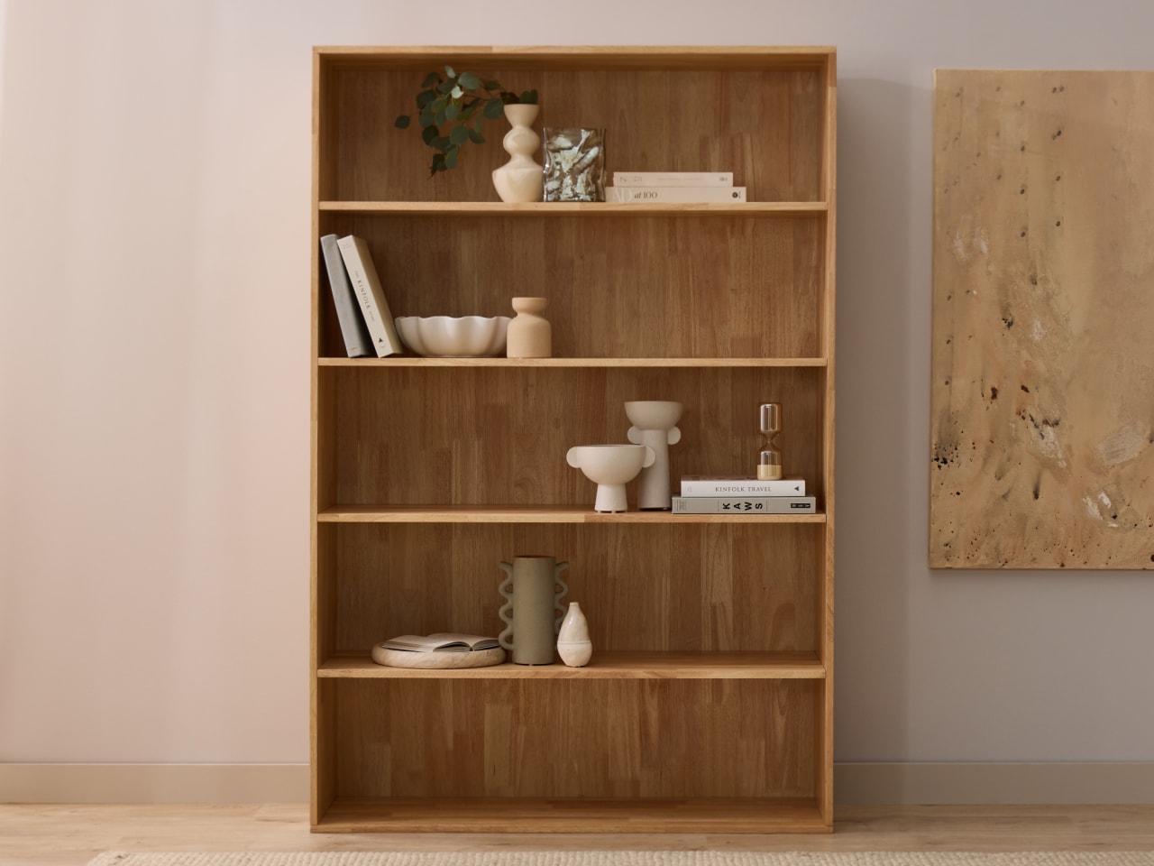 Stax Hardwood Bookcase | Natural | Wide (1200mm)