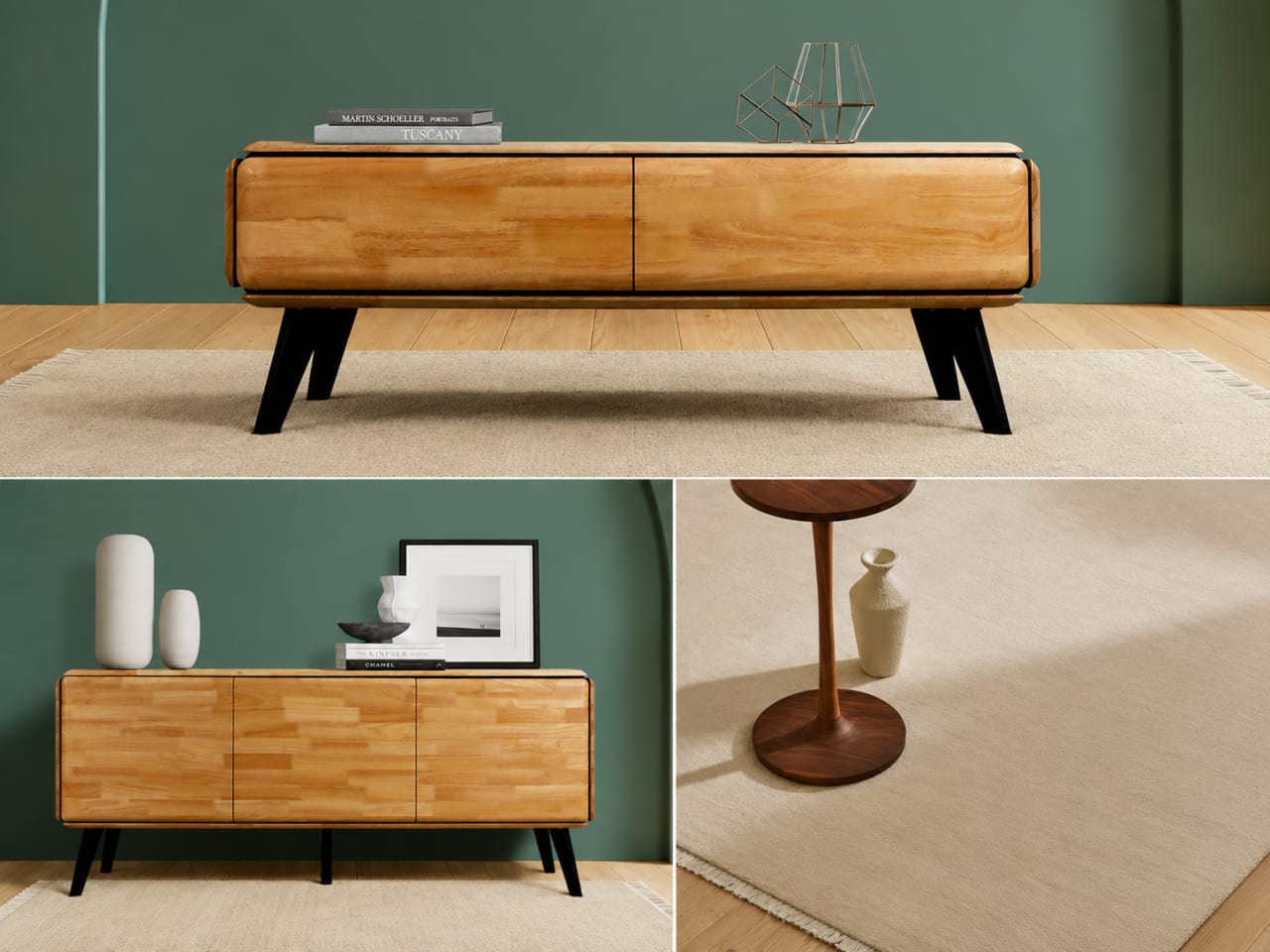 Casa 3PCE Living Room Package | Natural