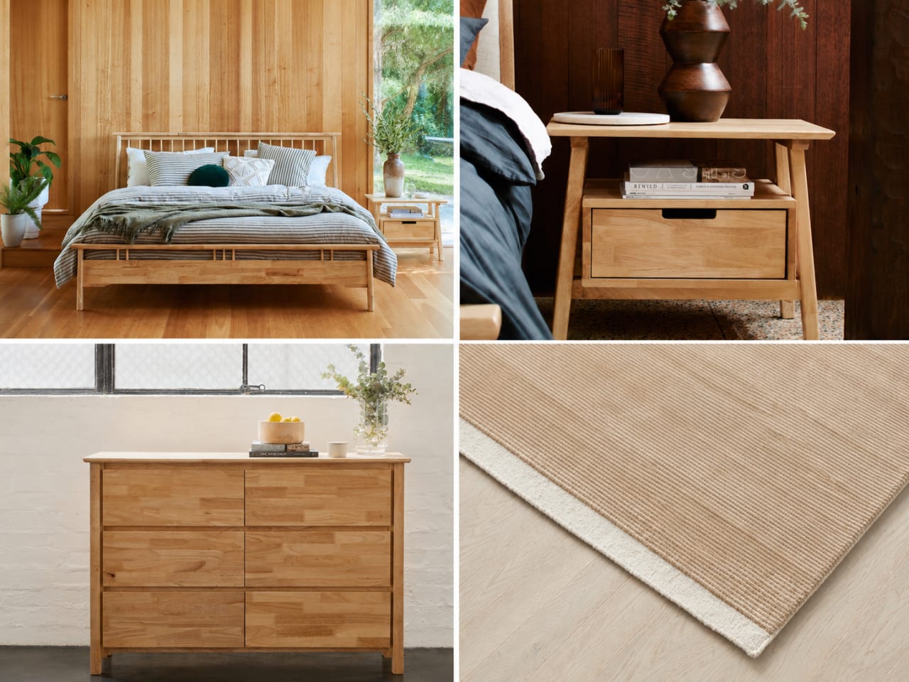 Rome 5PCE King Bedroom Package | Natural