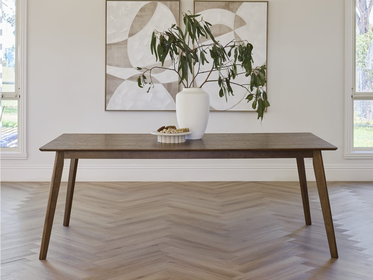 Franki Hardwood Dining Table | Rustic Walnut | 2000mm