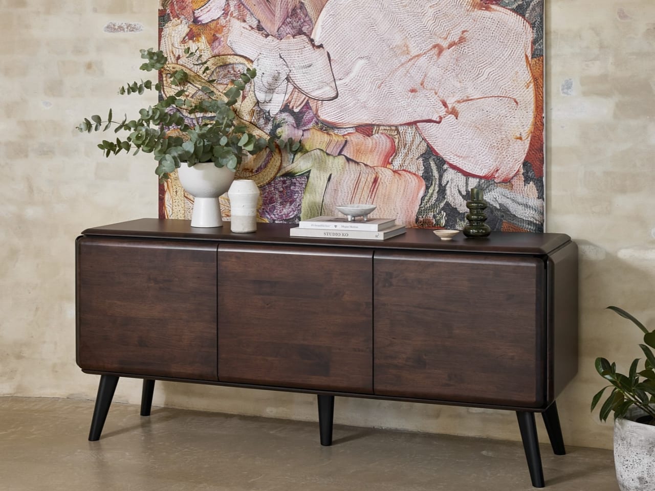 Casa Hardwood Sideboard Buffet | Arabica Walnut | 1800mm