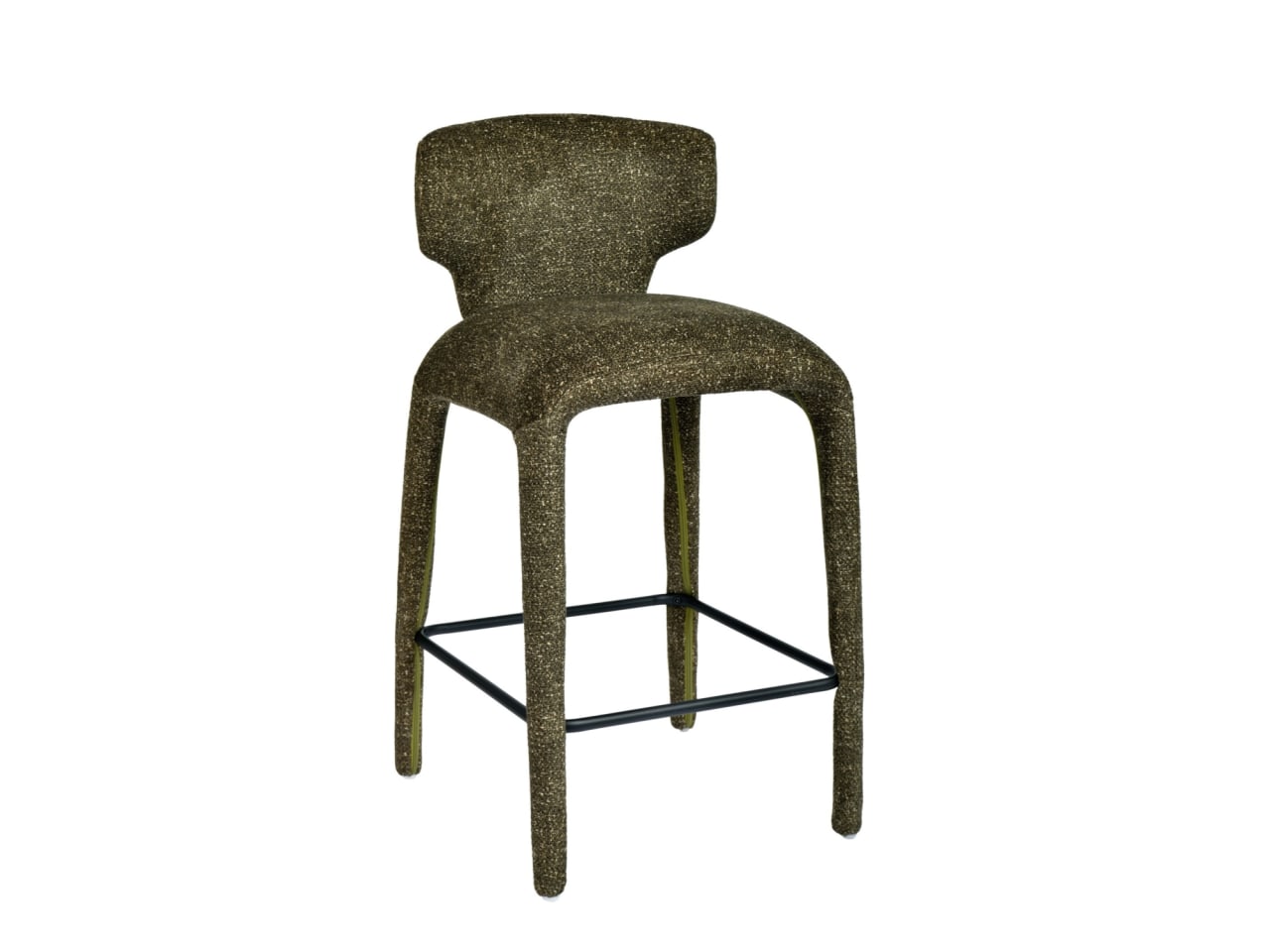 Paris Counter Stool | Olive Green Fabric