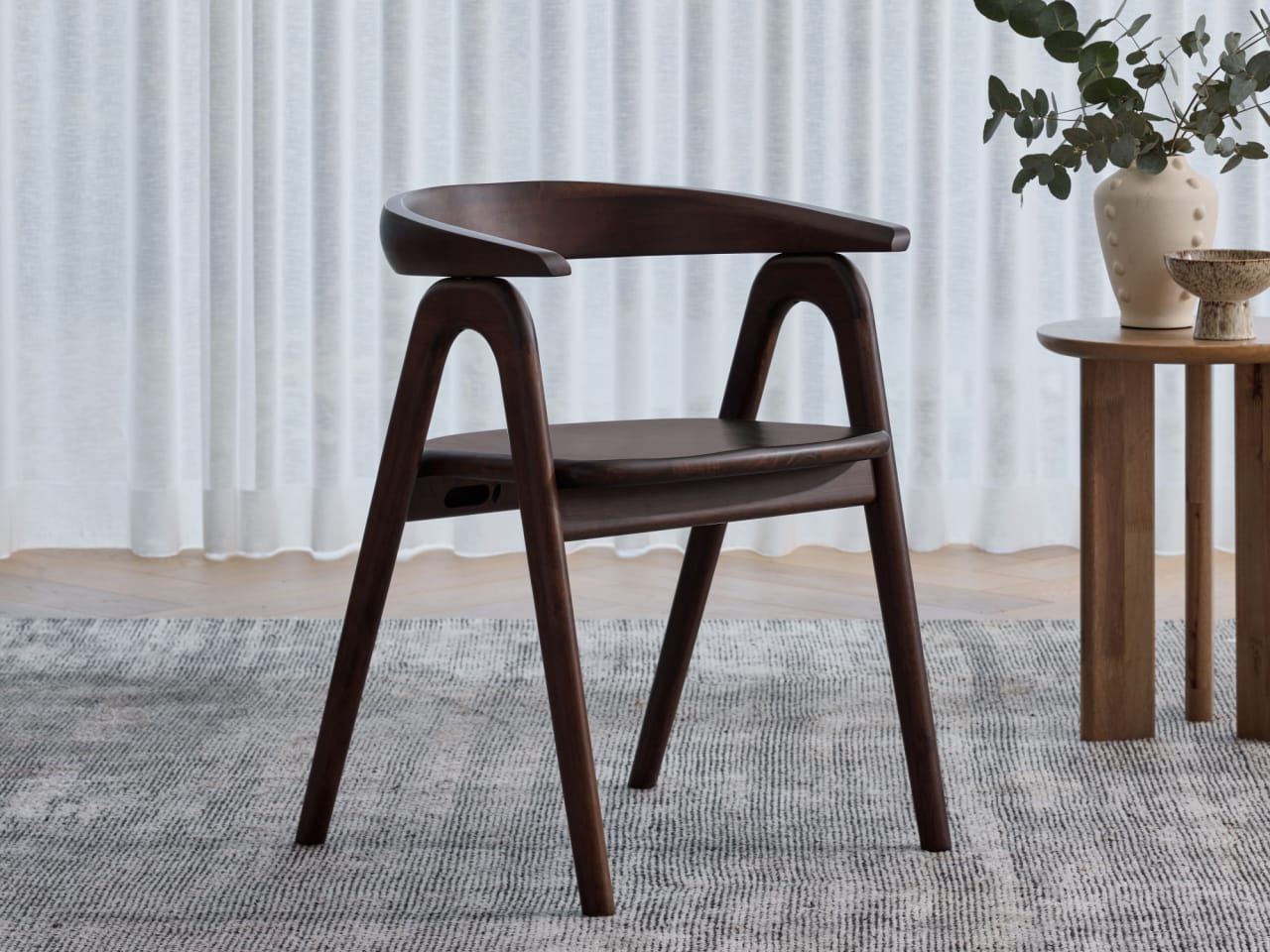 Manor Hardwood Dining Chair | Arabica Walnut