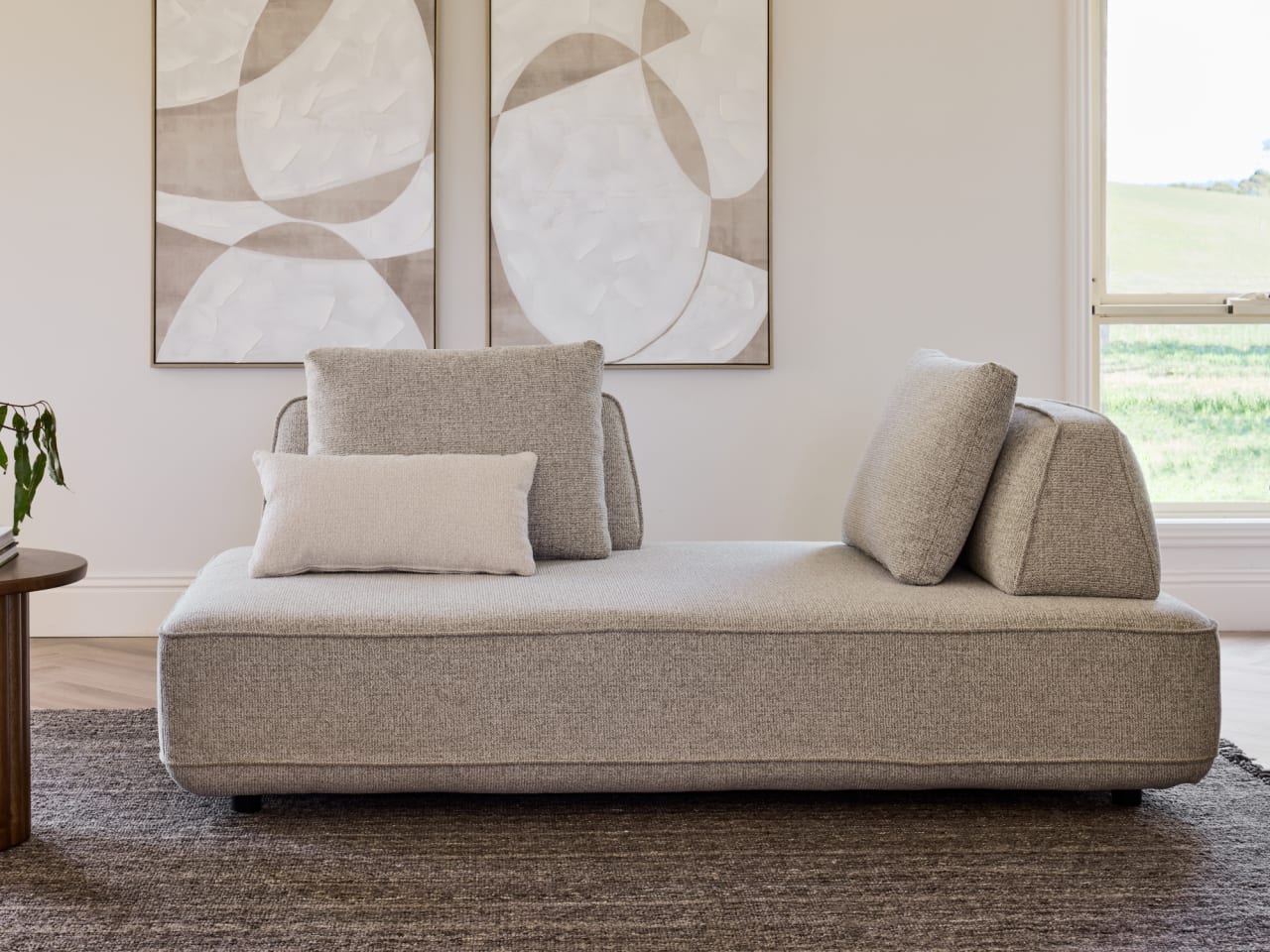Bean Modular Sofa | Beige Fabric