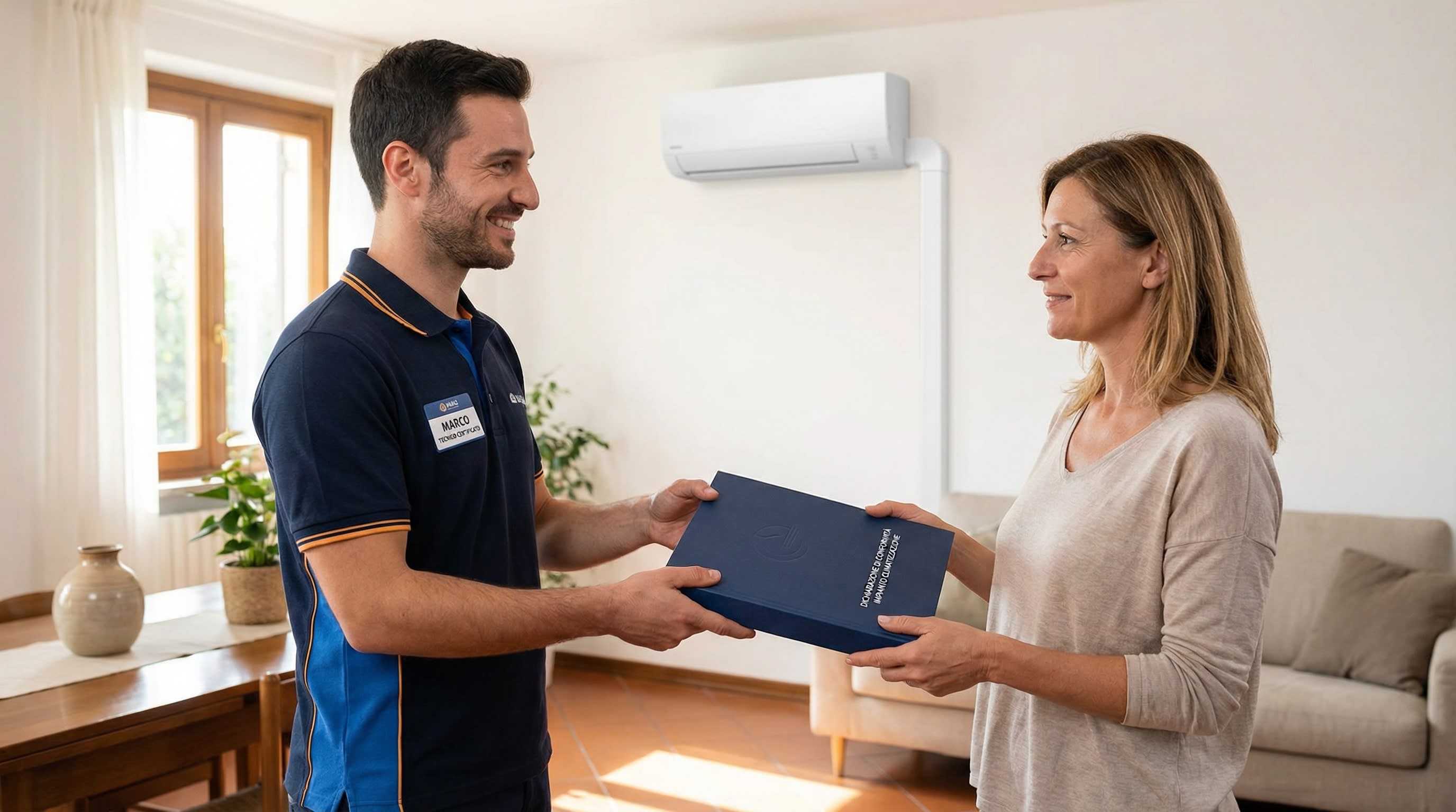 Manutenzione condizionatori Nuoro: sanificazione, ricarica gas refrigerante, pulizia filtri annuale - GP Impianti certificato F-Gas Cat. I