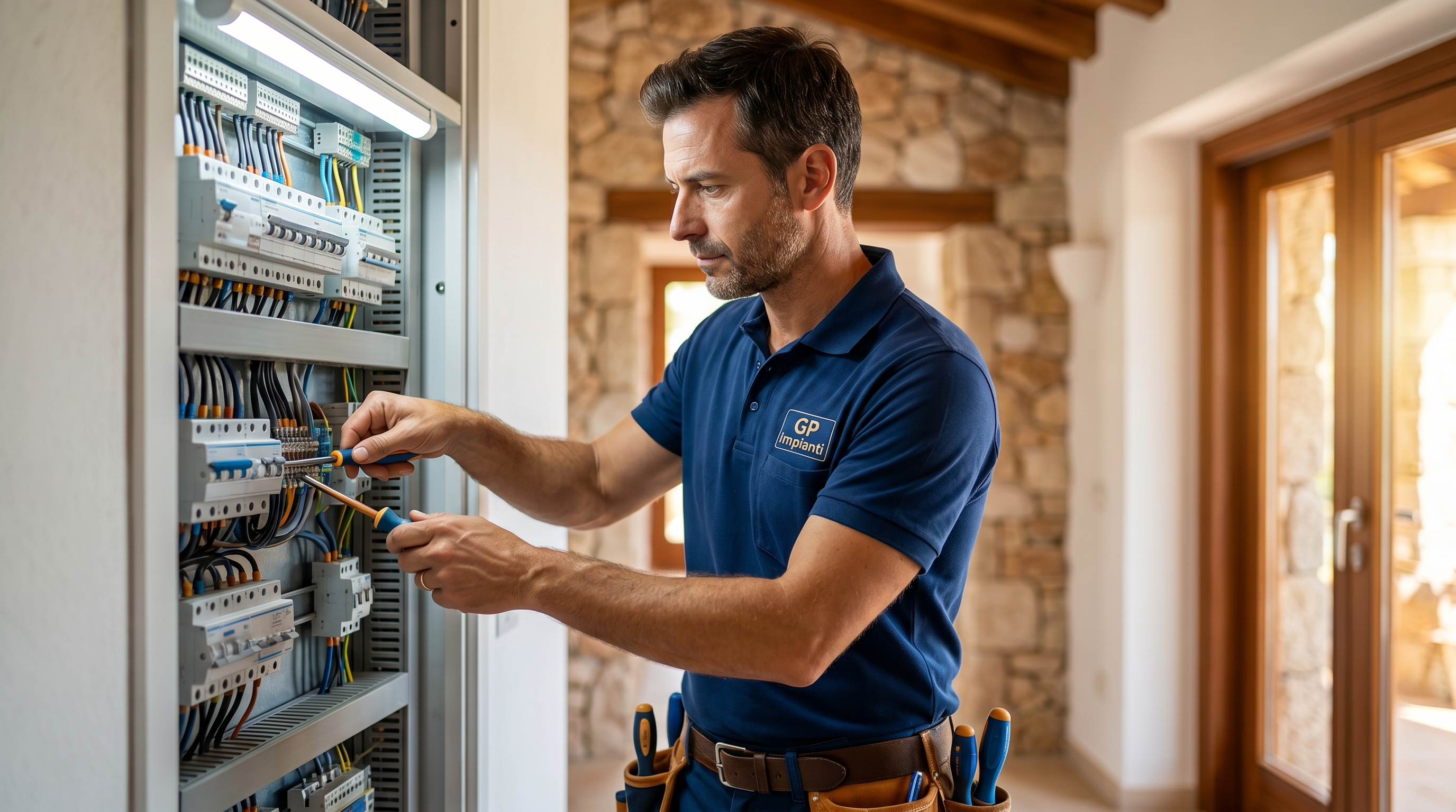 Impianti elettrici ville e hotel Costa Smeralda: alta gamma Porto Cervo Porto Rotondo Arzachena - GP Impianti DM 37/08 lett. A+B Albo NU-40097