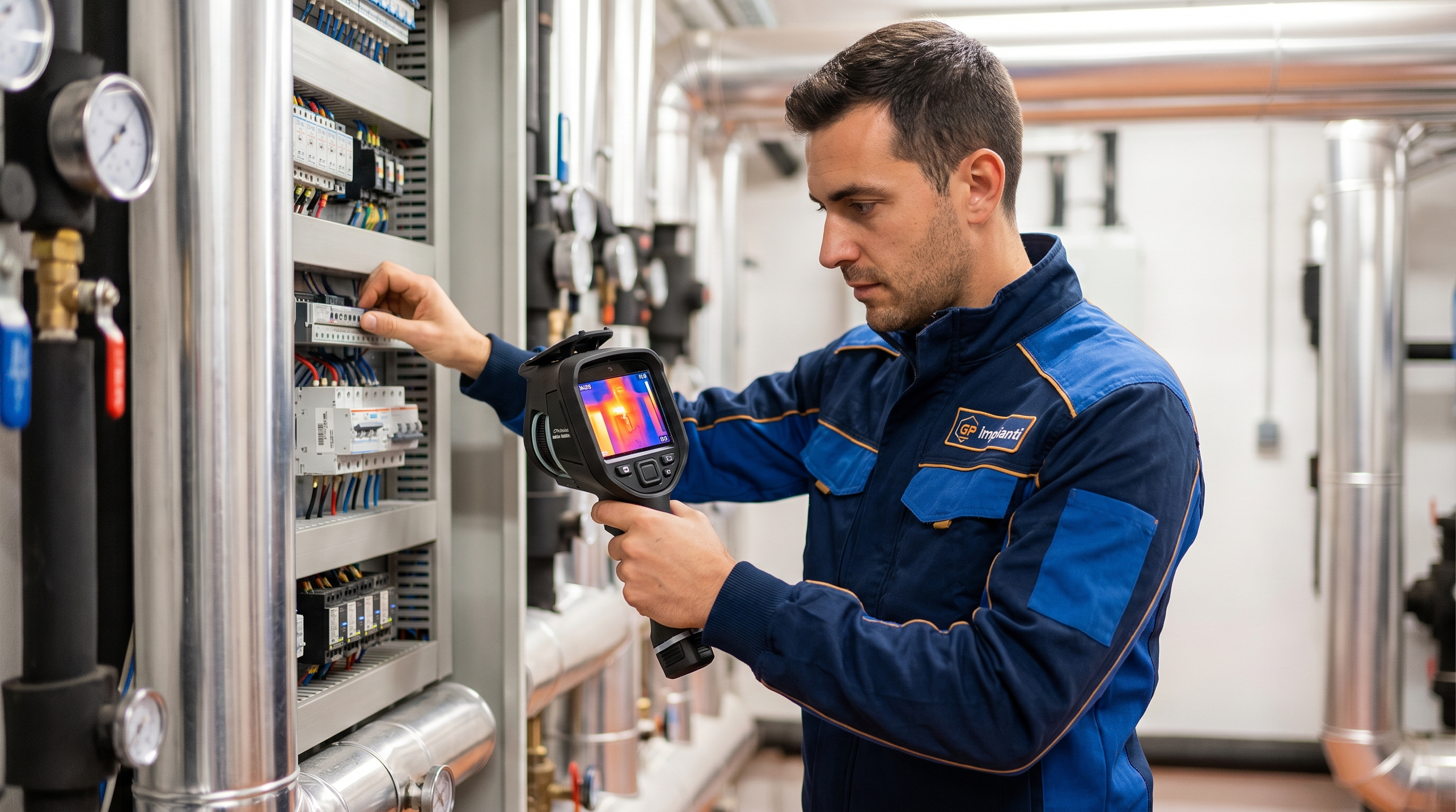 Diagnosi termografica dell'efficienza di un impianto di climatizzazione alberghiero in Gallura - GP Impianti