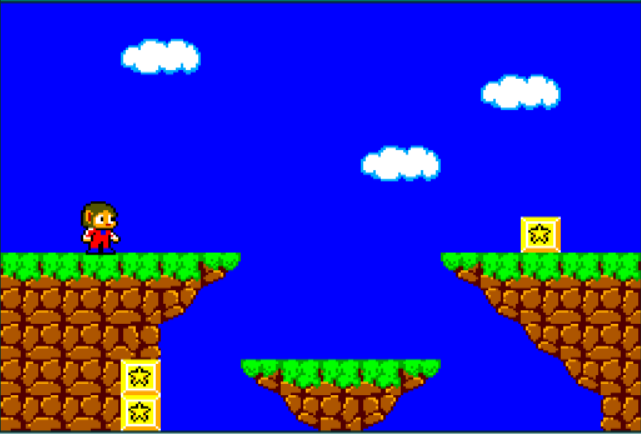 Así empieza la fiesta (pantalla capturada del emulador MEKA, como todas)
