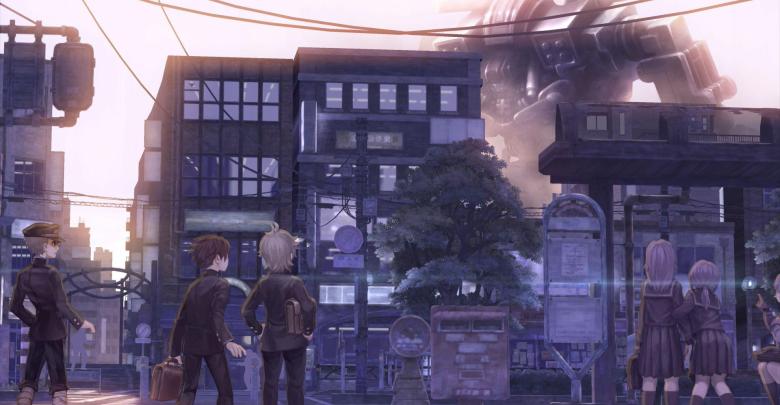 Típico paisaje urbano japonés