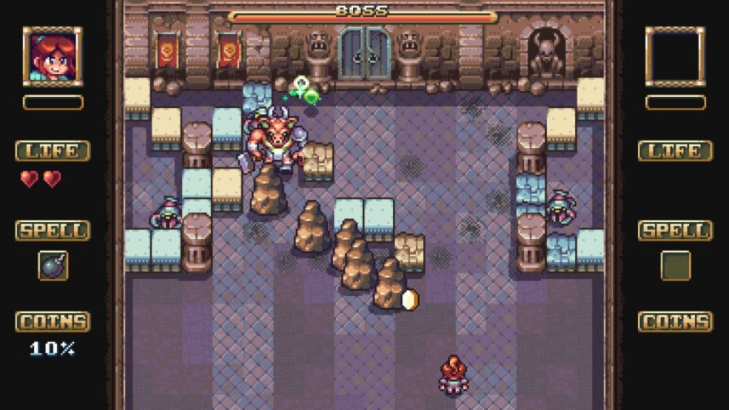 Strikey Sisters - Fase de juego de jefe final