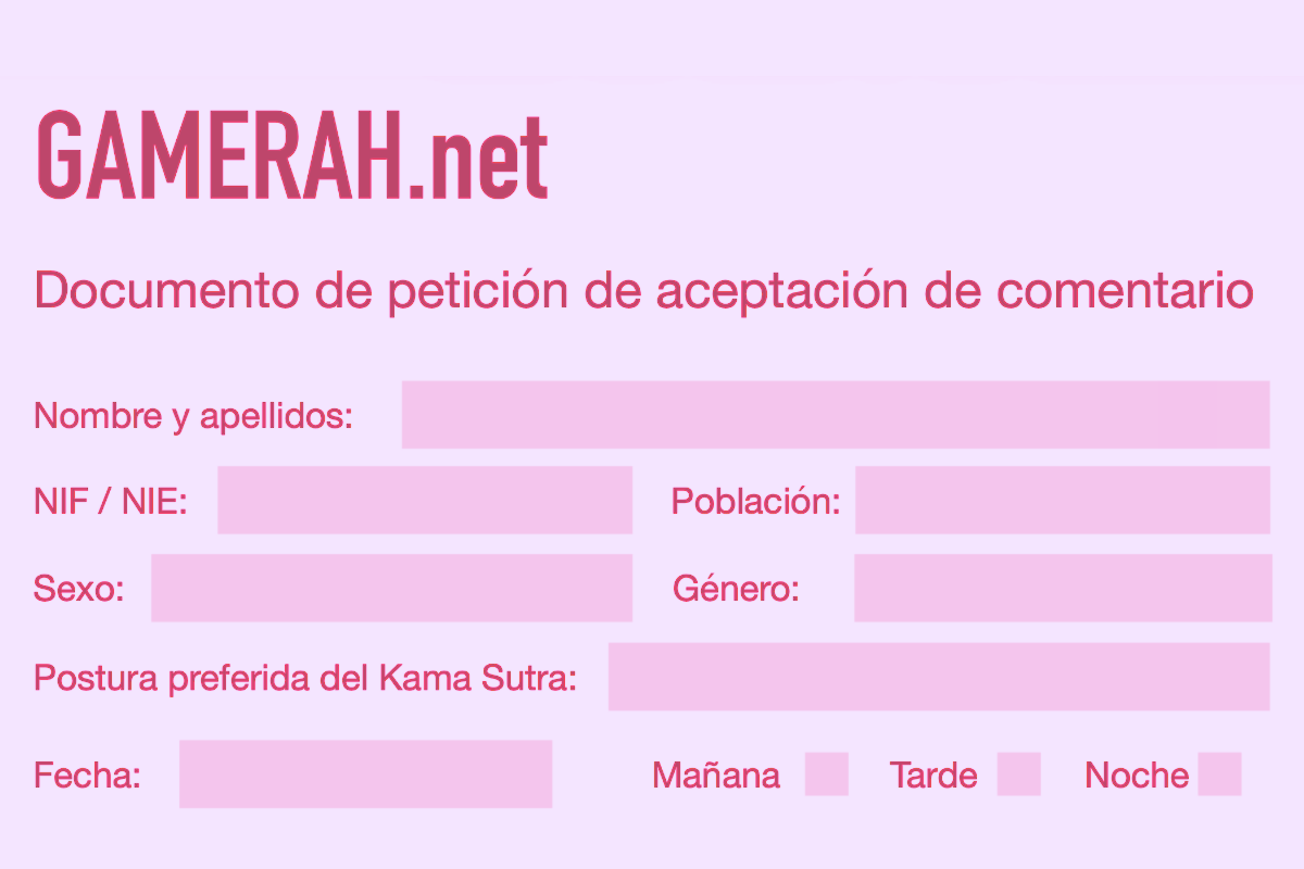 Documento de petición de aceptación de comentario