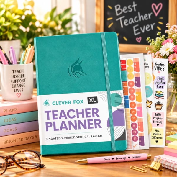 Clever Fox PRO Undated Planner for Teachers