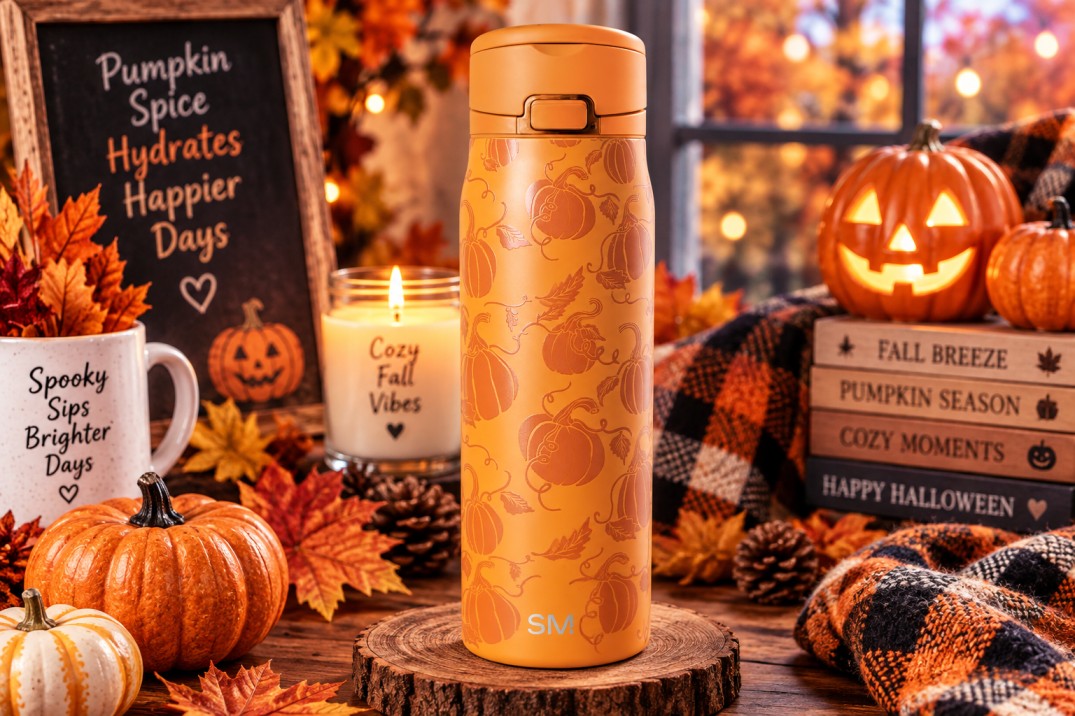 Pumpkin Halloween Insulated Water Bottle