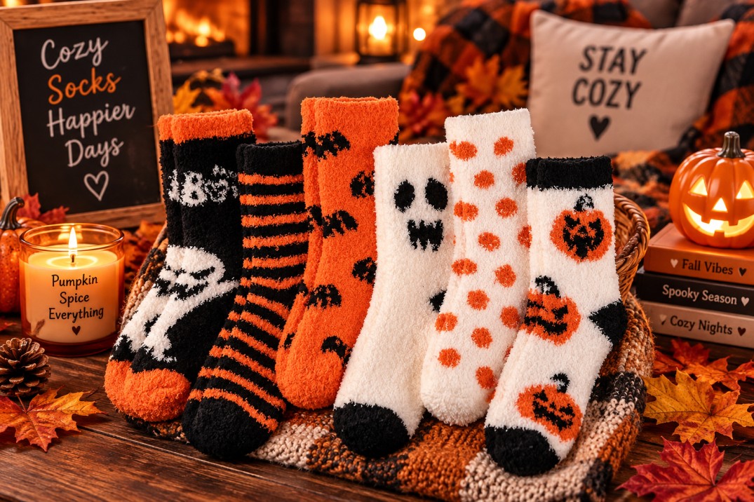 Cozy Fuzzy Fall Socks for Her