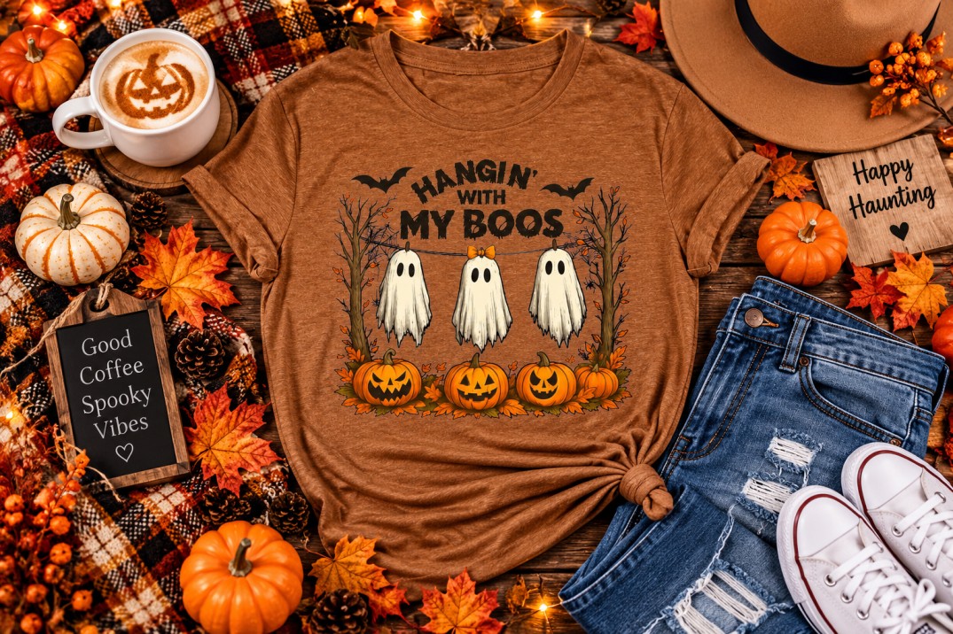 I'm Just Here for the Boos Halloween Tee