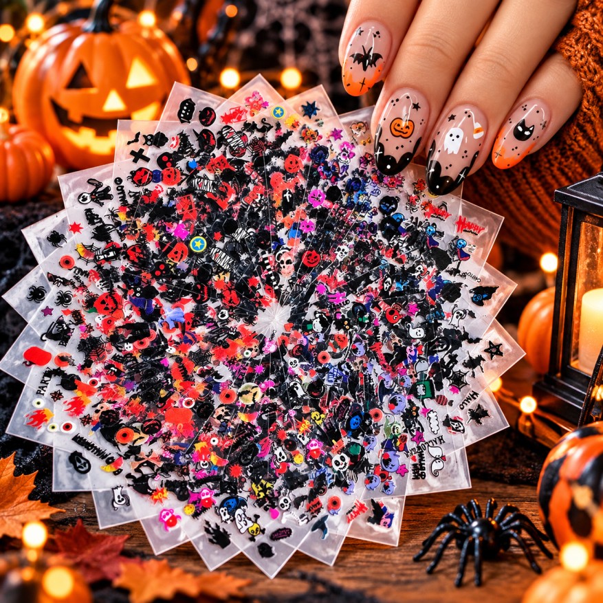 Halloween Nail Art Sticker Mega Set