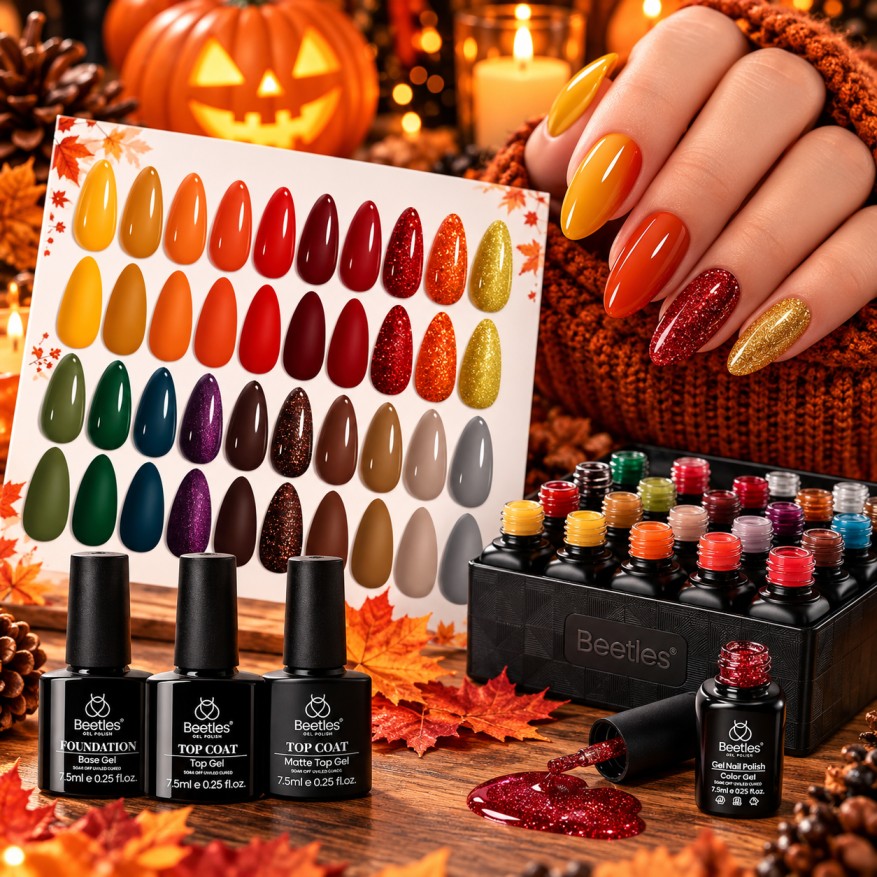 Fall Colors Gel Nail Polish Set
