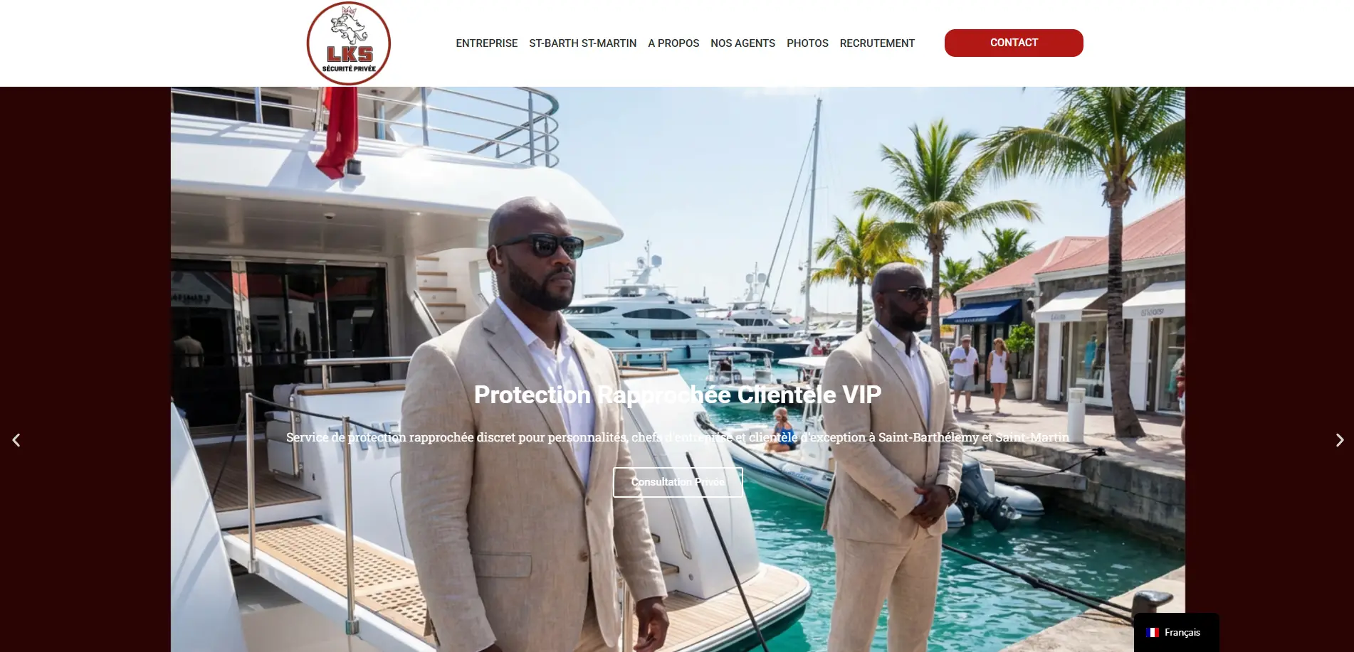 Capture d'écran du projet Lion King Sécurité : Création d'un Site Web Vitrine pour une Entreprise de Sécurité