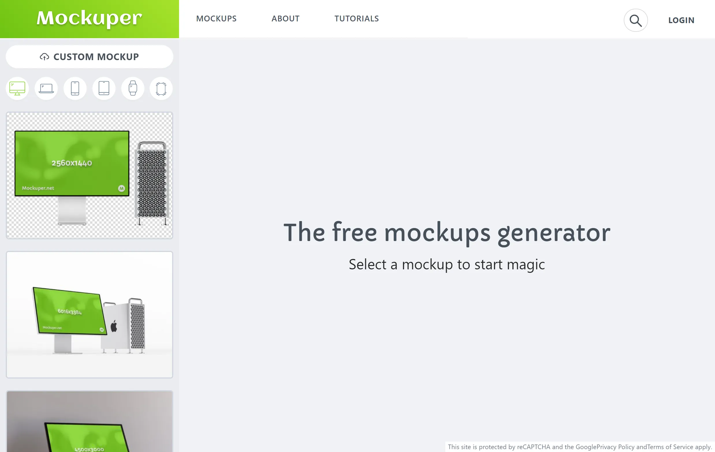 Image live of Mockuper resource