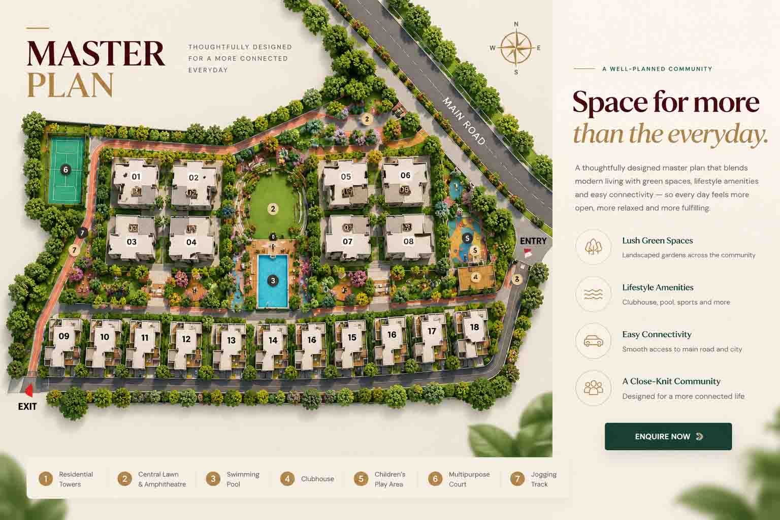 Kohinoor Residences master plan layout