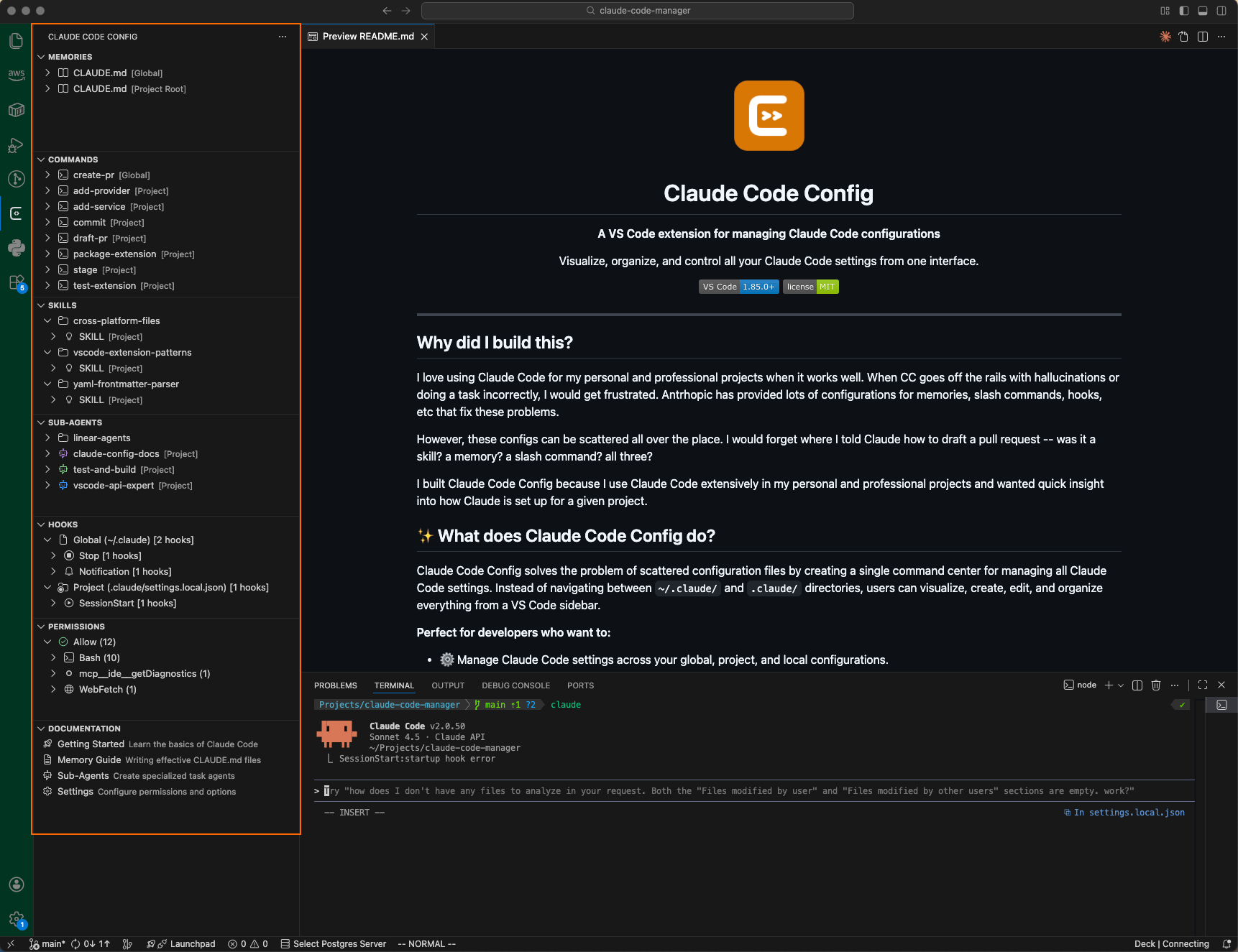 Session Files in VS Code Sidebar