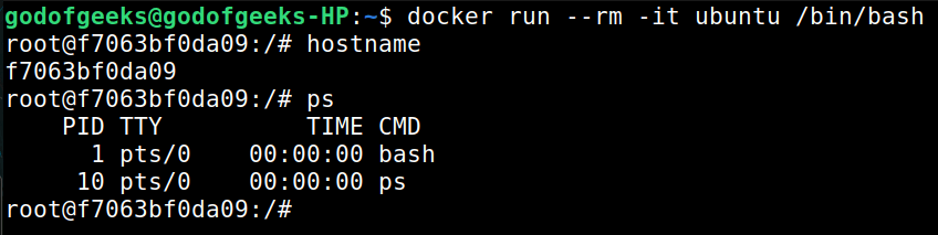 container output
