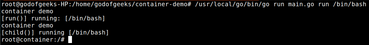 container ran