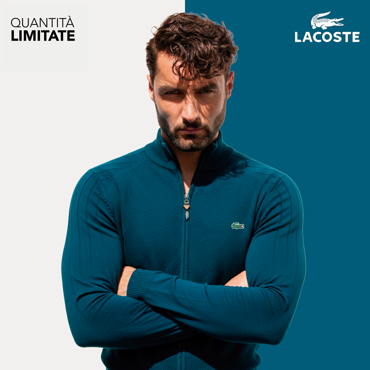 Premium-Details der LC Strickjacke mit Reißverschluss