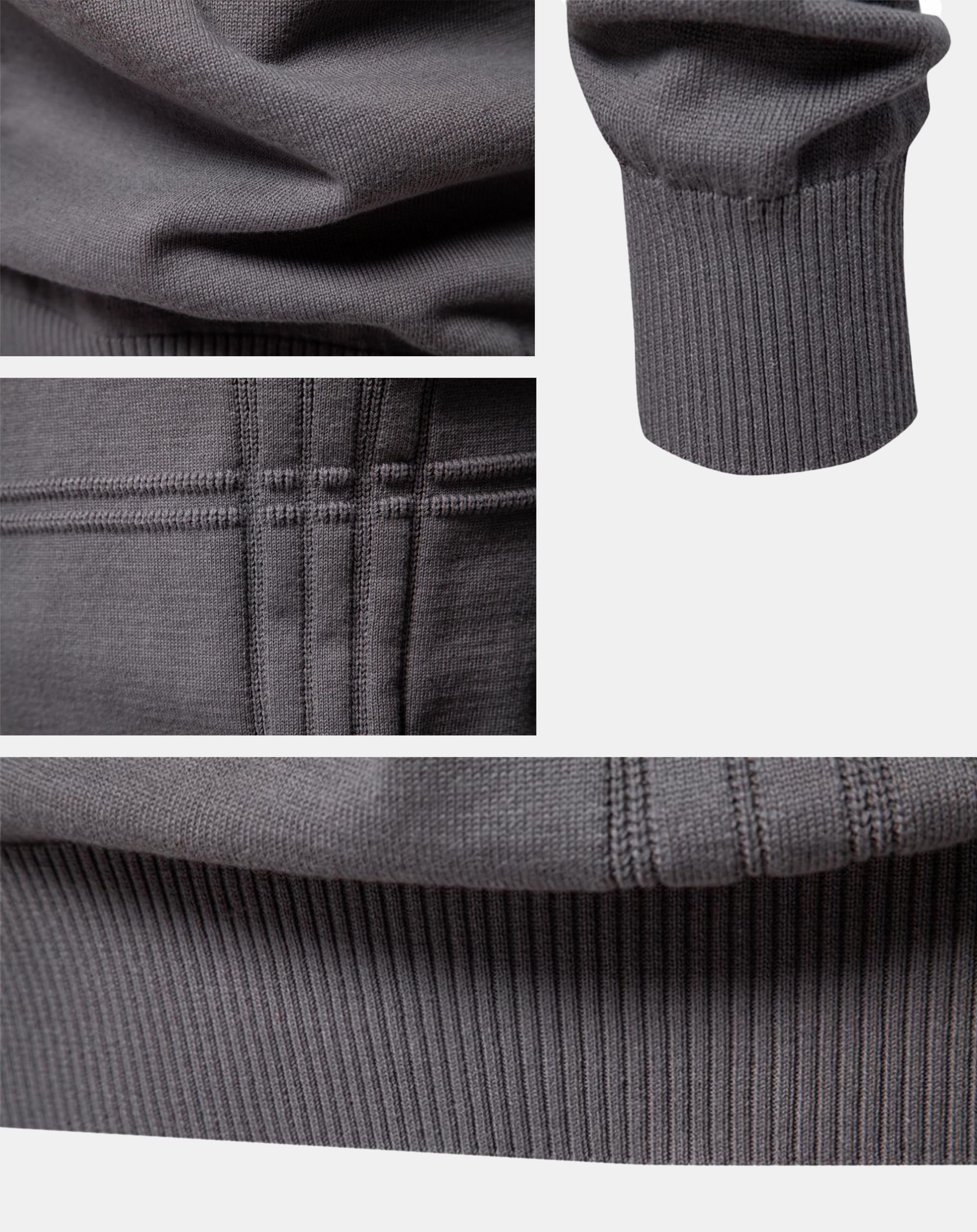 Details des Gestricks — Textur, Rippenbänder und Verarbeitung