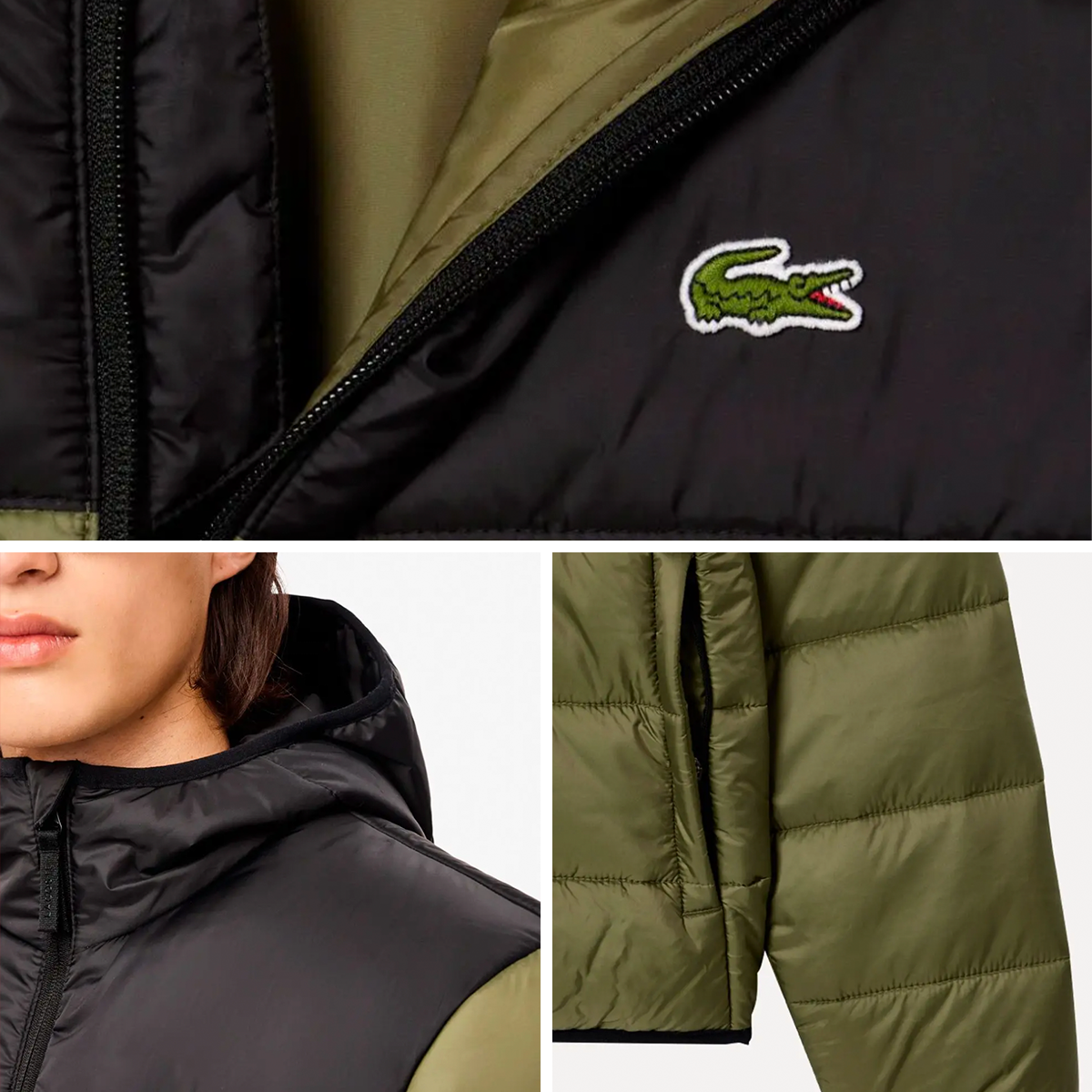 Herren Steppjacke – Detailansicht des Futters und Nähte