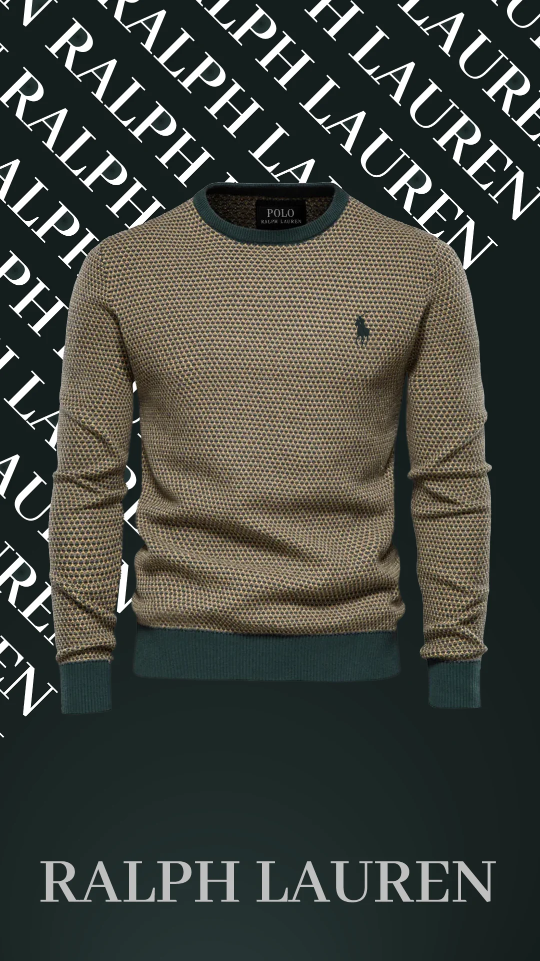 Strickpullover Montagna Verde – getragen, Seitenansicht