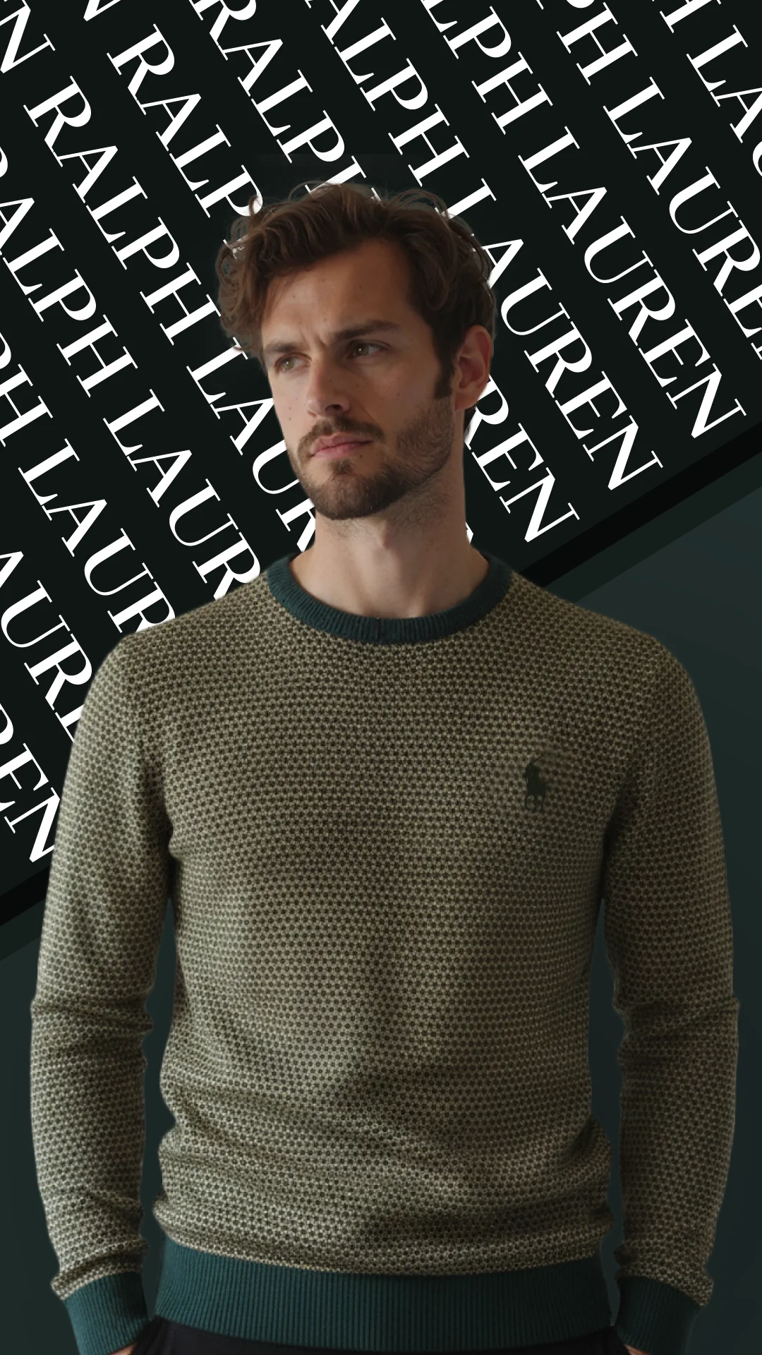 Dettaglio della maglia premium del Maglione Linea Continentale RL