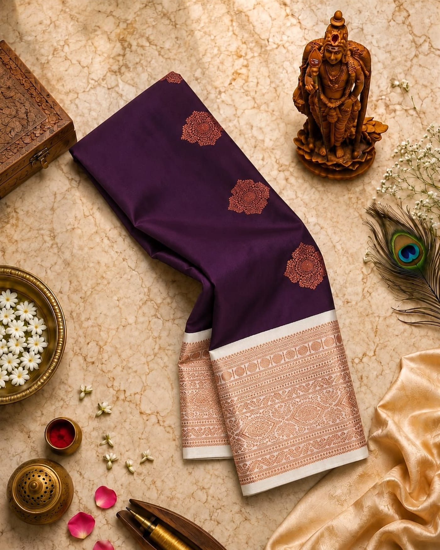 Mangalyam Korvai Soft Silk Saree 10 — main product view