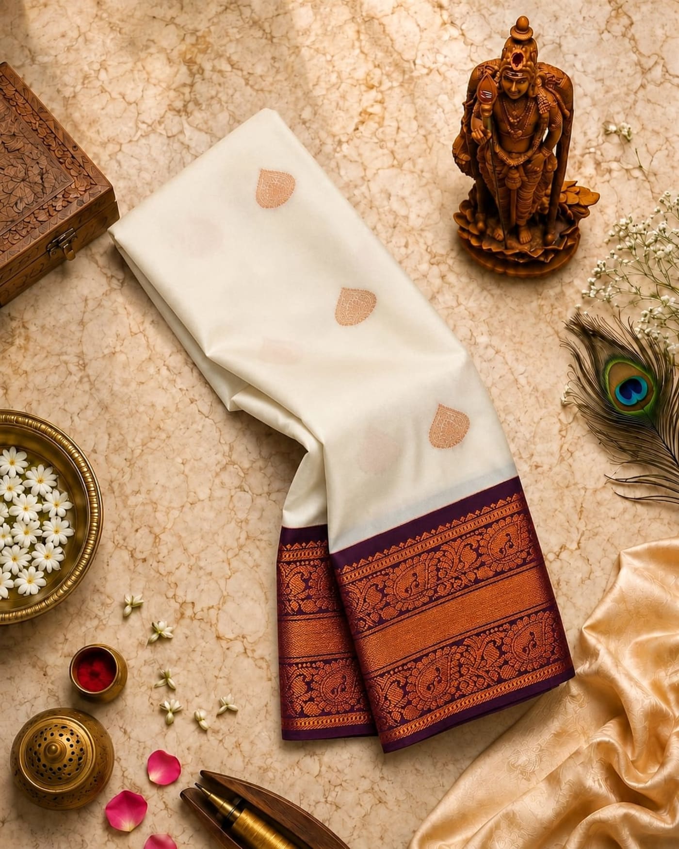Mangalyam Korvai Soft Silk Saree 14 — main product view