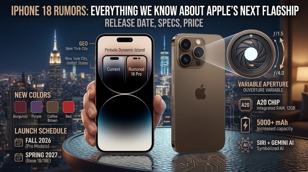 iPhone 18: Everything We Know About Apple Next Flagship