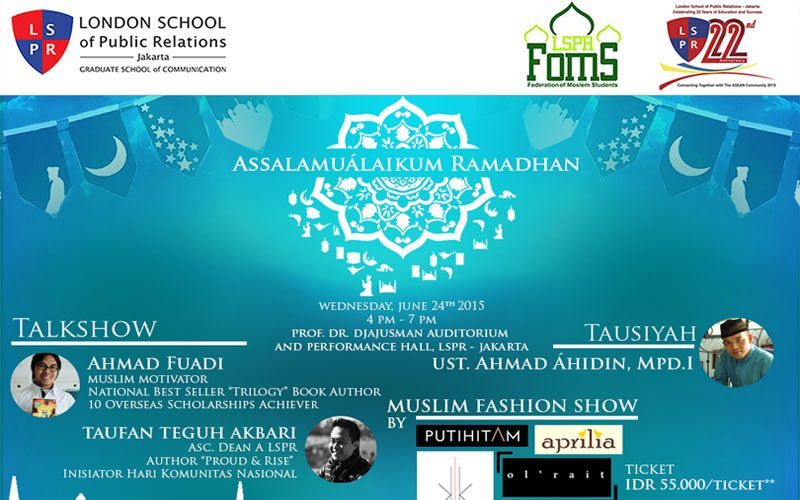 EVENT : Assalamu’alaikum Ramadhan  “Symphony of Sincerity”