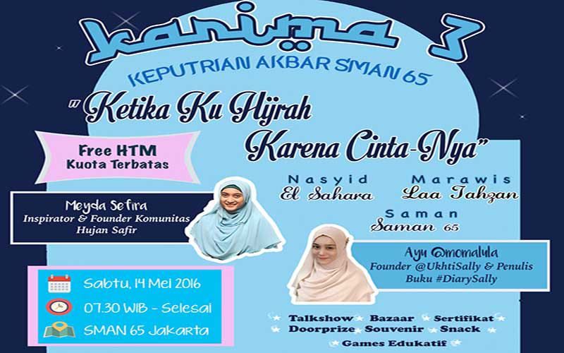EVENT : KARIMA 3 by ROHIS dan MPK/OSIS SMA Negeri 65