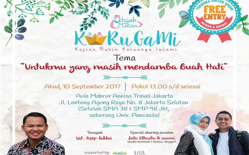 EVENT : Hijab Motion "Untukmu yang masih Mendamba Buah Hati"