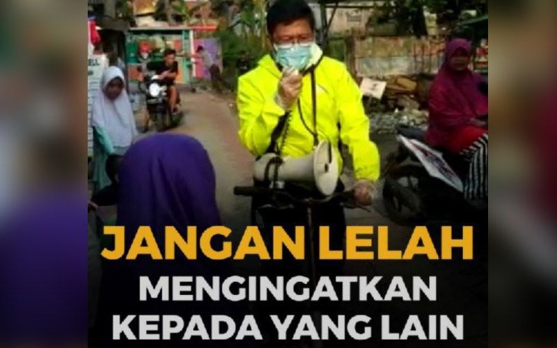 Aa Gym, Keliling Kampung Mensosialisasikan Pencegahan Corona