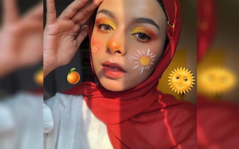 7 Potret Dilla, Adik Fadil Jaidi yang Hobi Face Painting