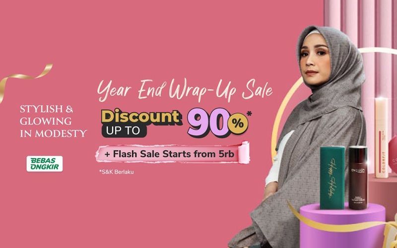 Year End Wrap-Up Sale Discount Up To 90% + Flash Sale Mulai dari 5rb