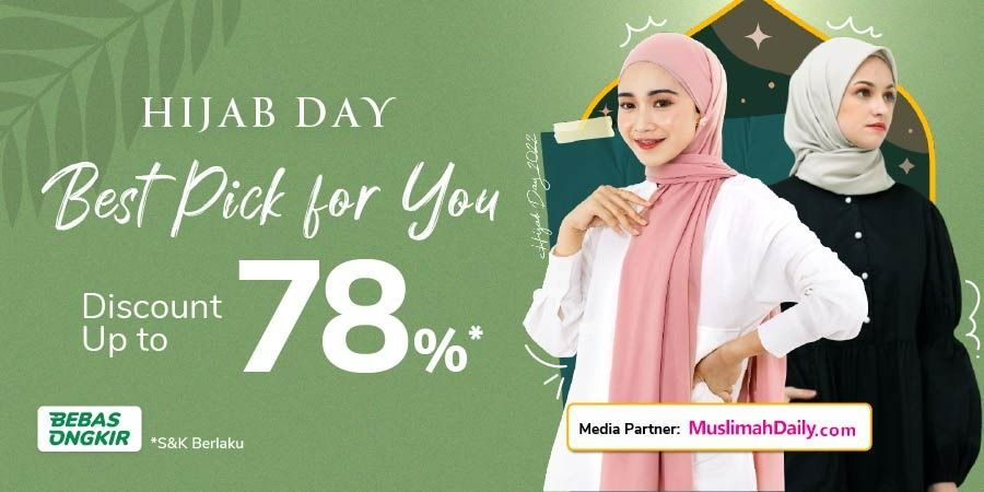 Gaya Hijab Baru Buat Keluar Rumah, Yuk Cek Hijab Day by Tokopedia