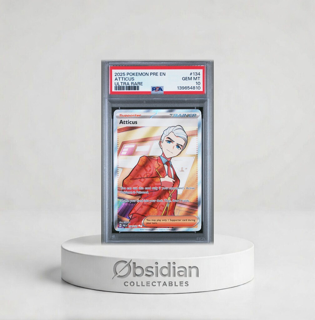 2025 POKEMON PRE EN-PRISMATIC EVOLUTIONS #134 ATTICUS ULTRA RARE | Obsidian Collectables 2025 POKEMON PRE EN-PRISMATIC EVOLUTIONS #134 ATTICUS ULTRA RARE | Obsidian Collectables