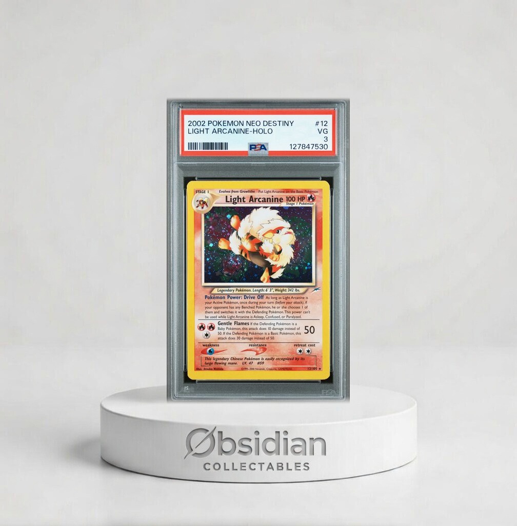 light arcanine pokemon card Light Arcanine (12/105) [Neo Destiny 1st Edition] main image 1