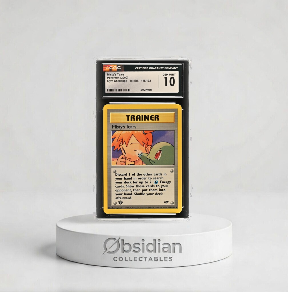 misty tears pokemon card 1998 JAPANESE GYM MISTY'S PSA 8  Common Lands Shuffle your deck afterward 2000 Misty's Tears - Gym