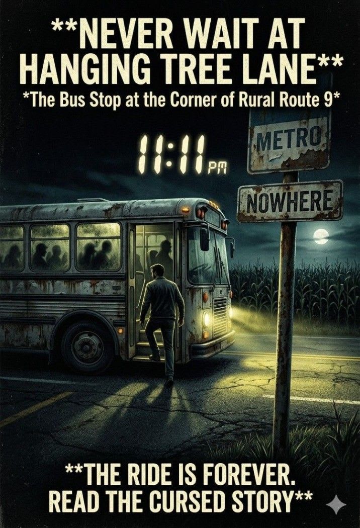 The Bus Stop at Hanging Tree Lane – A Chilling 11:11 PM Urban Legend