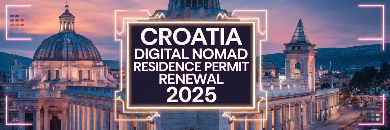 Croatia digital nomad residence permit renewal 2025