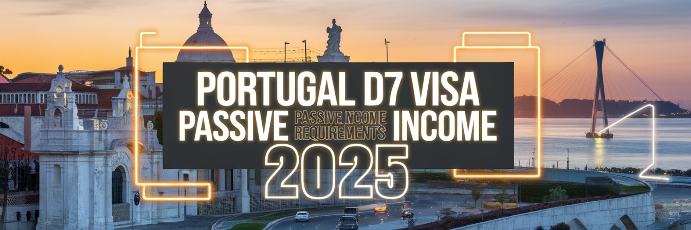 Portugal D7 visa passive income requirements 2025